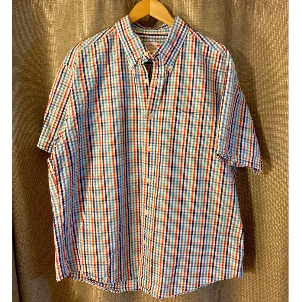 Brooks Brothers XL seersucker button down